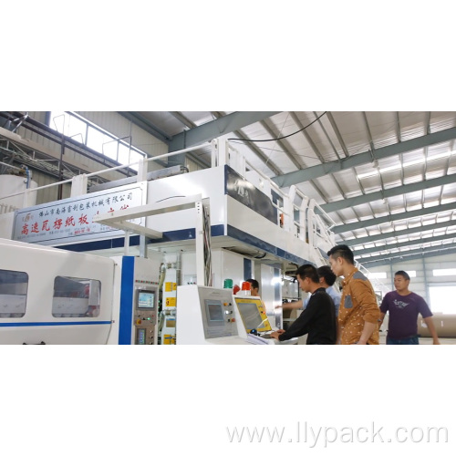 High Speed Corrugated Carton Making Machine Double Facer